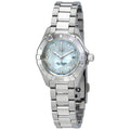 Tag Heuer Aquaracer Diamonds Mother of Pearl Dial Silver Steel Strap Watch for Women - WBD1414.BA0741