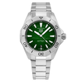 Tag Heuer Aquaracer Professional 200 Automatic Green Dial Silver Steel Strap Watch for Men - WBP2115.BA0627