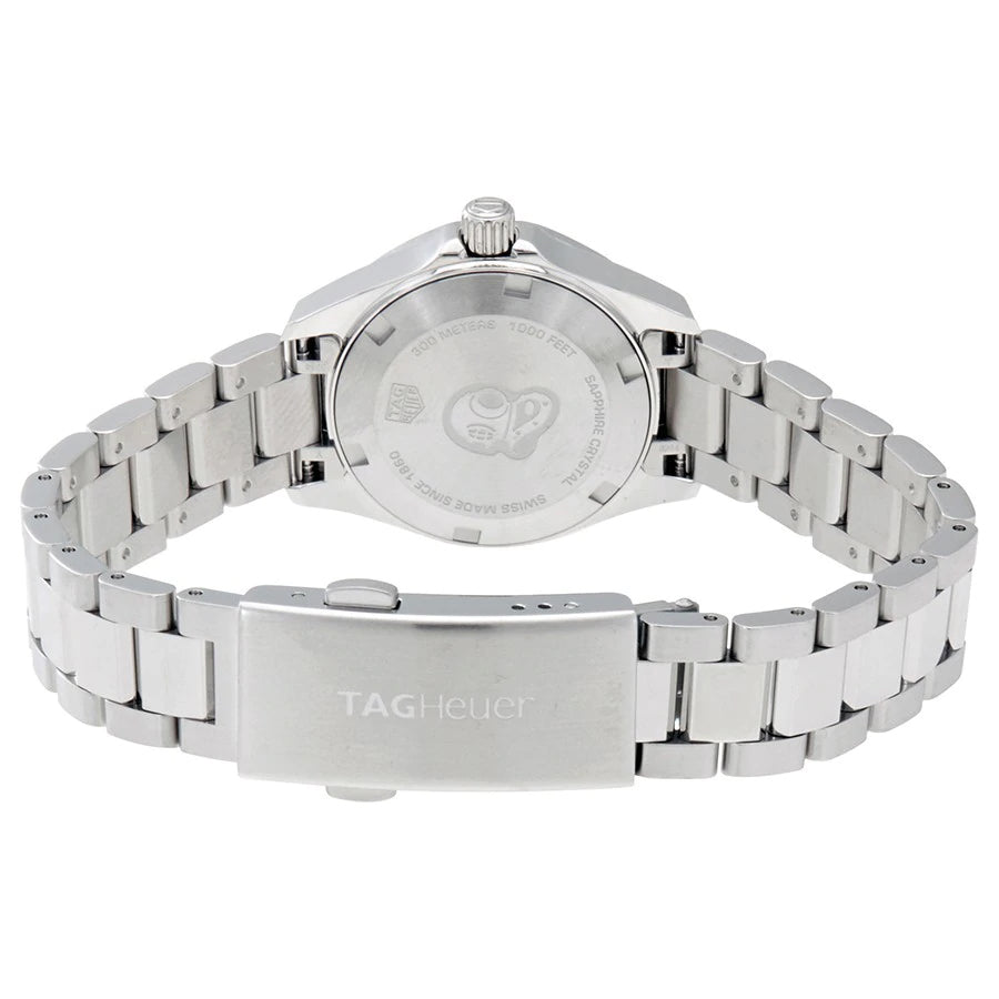 Tag Heuer Aquaracer Quartz Black Dial Silver Steel Strap Watch for Women - WBD1410.BA0741