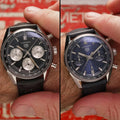 Tag Heuer Carrera Automatic Chronograph Black Dial Black Leather Strap Watch for Men - CBS2210.FC6534