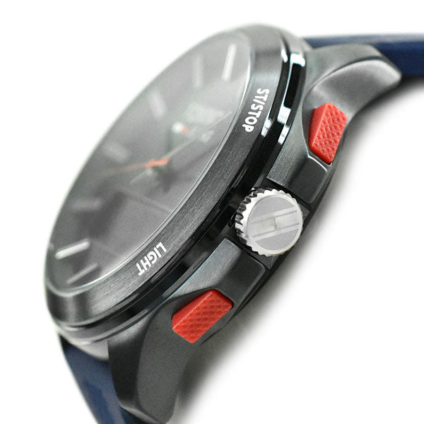 Tommy Hilfiger Digital Blue Dial Blue Rubber Strap Watch For Men - 1791761