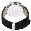 Tommy Hilfiger Decker Black Dial Black Leather Strap Watch for Men - 1791563