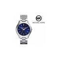 Michael Kors Slim Runway Quartz Blue Dial Silver Steel Strap Watch For Women - MK3379