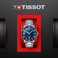 Tissot Seastar 1000 Blue Dial Silver Steel Strap Watch For Men - T120.410.11.041.00