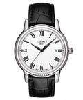 Tissot T Classic Carson White Dial Black Leather Strap Watch for Men - T085.410.16.013.00