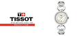 Tissot T Trend Flamingo Mother of Pearl White Dial Silver Steel Strap Watch for Women - T094.210.11.116.00