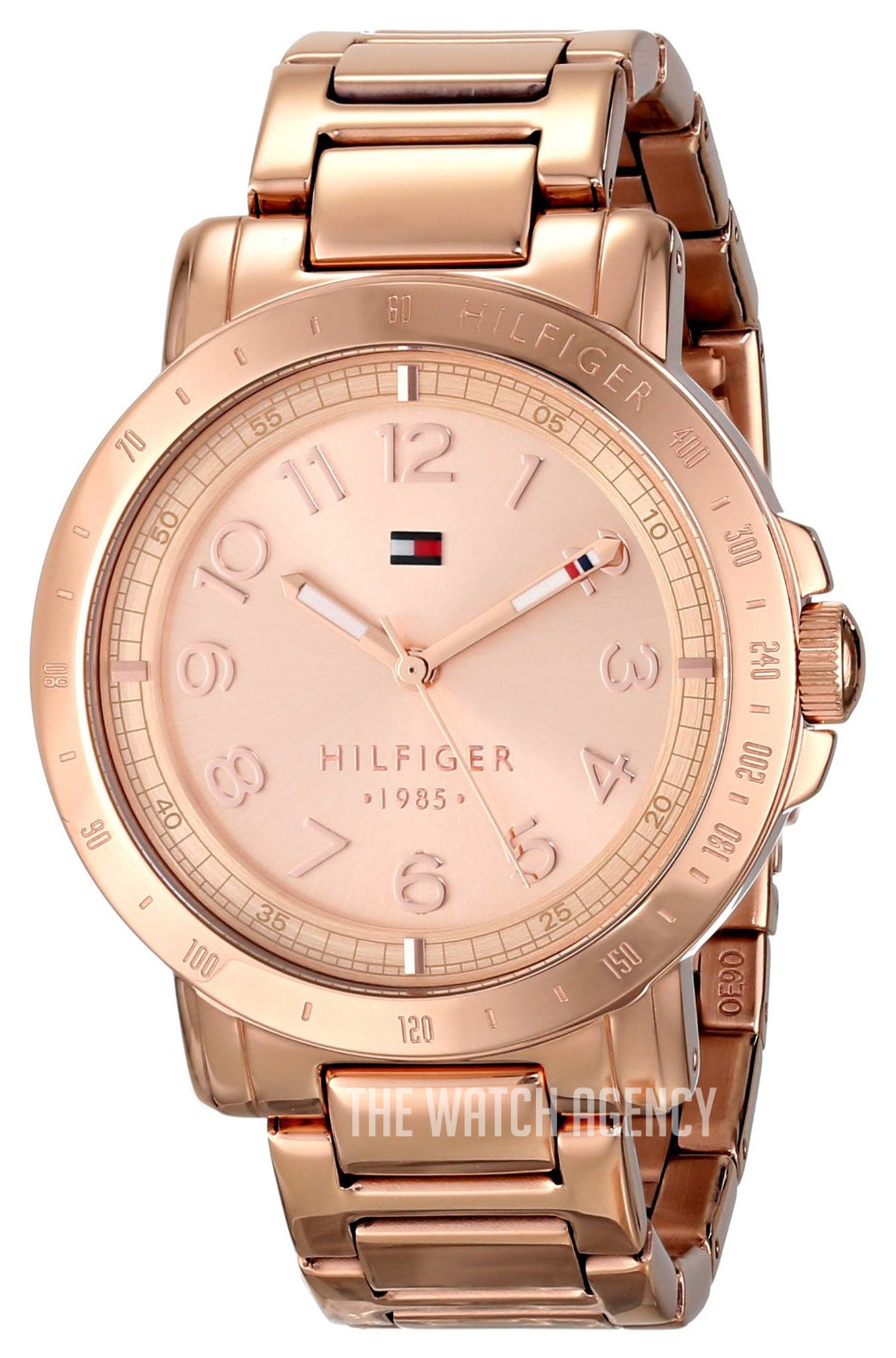 Tommy Hilfiger Bella Rose Gold Dial Rose Gold Steel Strap Watch for Women - 1781396