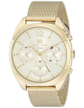 Tommy Hilfiger Mia Gold Dial Gold Mesh Bracelet Watch for Women - 1781488