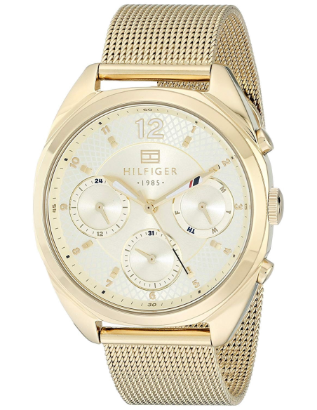 Tommy Hilfiger Mia Gold Dial Gold Mesh Bracelet Watch for Women - 1781488