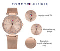 Tommy Hilfiger Lynn Quartz Rose Gold Dial Rose Gold Mesh Bracelet Watch For Women - 1781865