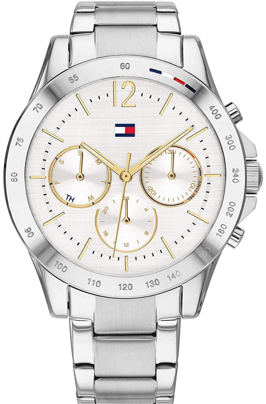 Tommy Hilfiger Haven Multifunction Chronograph White Dial Silver Steel Strap Watch For Women - 1782194