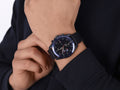 Tommy Hilfiger Parker Chronograph Quartz Blue Dial Blue Leather Strap Watch For Men - 1791839