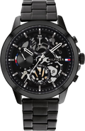 Tommy Hilfiger Henry Chronograph Black Dial Black Steel Strap Watch For Men - 1710478