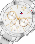 Tommy Hilfiger Haven Multifunction Chronograph White Dial Silver Steel Strap Watch For Women - 1782194