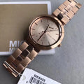 Michael Kors Garner Quartz Rose Gold Dial Rose Gold Steel Strap Watch For Women - MK6409