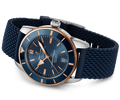 Breitling Superocean Heritage B20 Automatic 42 Blue Dial Blue Mesh Bracelet Watch for Men - UB2010161C1S1