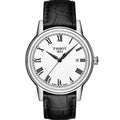 Tissot T Classic Carson White Dial Black Leather Strap Watch for Men - T085.410.16.013.00