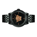 Versace Palazzo Empire Quartz Black Dial Black Steel Strap Watch For Men - VEDB00518