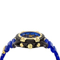 Versace Icon Active Chronograph Black Dial Blue Rubber Strap Watch For Men  VEZ700521