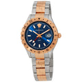 Versace Hellenyium GMT Blue Dial Two Tone Steel Strap Watch for Men - V11060017