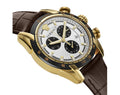 Versace V-Ray Chronograph Quartz White Dial Brown Leather Strap Watch For Men - VE2I00221