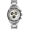 Versace V-Ray Chronograph Quartz Silver Dial Silver Steel Strap Watch For Men - VE2I00321