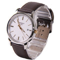 Tissot T Classic Dream White Dial Brown Leather Strap Watch for Men - T033.410.26.011.01