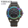 Versace Icon Active Chronograph Quartz Black Dial Black Steel Strap Watch For Men - VEZ701022