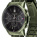 Tommy Hilfiger Quartz Black Dial Black Steel Strap Watch for Men - 1791634