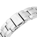 Guess Sunrise Multifunction Quartz White Dial Silver Steel Strap Watch For Women - W0330L3