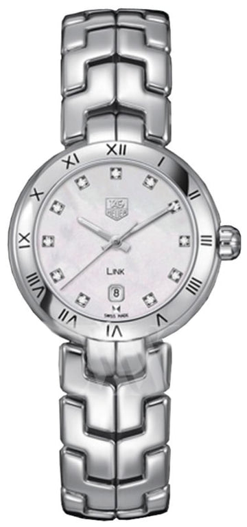 Tag Heuer Link Diamonds Mother of Pearl Dial Silver Steel Strap Watch for Women -  WAT1417.BA0954