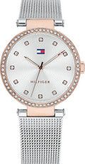 Tommy Hilfiger Lynn Quartz Silver Dial Silver Mesh Bracelet Watch For Women - 1781863