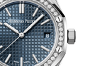 Audemars Piguet Royal Oak Diamonds Light Blue Dial Silver Steel Strap Watch for Women - 15551ST.ZZ.1356ST.04