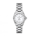 Tag Heuer Aquaracer Diamonds Mother of Pearl Dial Silver Steel Strap Watch for Women - WBD1414.BA0741