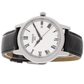 Tissot T Classic Carson White Dial Black Leather Strap Watch for Men - T085.410.16.013.00