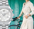 Tissot PR 100 Sport Chic Chronograph Silver Dial Silver Steel Strap Watch for Women - T101.917.11.031.00