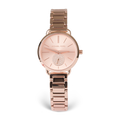 Michael Kors Portia Analog Quartz Rose Gold Dial Rose Gold Steel Strap Watch For Women - MK3839