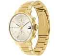 Tommy Hilfiger Daniel White Dial Gold Steel Strap Watch for Men - 1710415