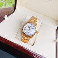 Tissot T Classic PR 100 Lady White Dial Gold Steel Strap Watch for Women - T101.210.33.031.00