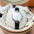 Tissot T Lady Flamingo Mother of Pearl Dial Black Leather Strap Watch for Women - T094.210.16.111.00