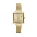 Armani Exchange Lola Quartz Gold Dial Gold Mesh Strap Watch For Women - AX5801