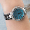 Michael Kors Taryn Quartz Blue Dial Blue Steel Strap Watch For Women - MK6563