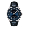 Tissot Chemin Des Tourelles Powermatic 80 Blue Dial Blue Leather Strap Watch for Men - T099.407.16.048.00