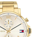 Tommy Hilfiger Daniel White Dial Gold Steel Strap Watch for Men - 1710415