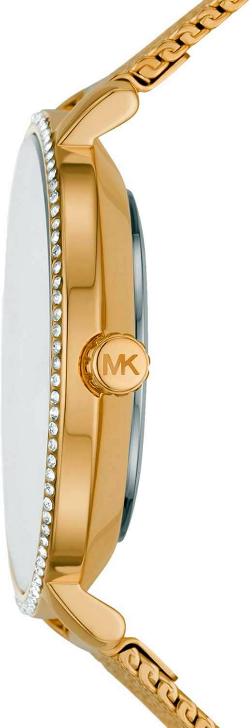 Michael Kors Pyper Quartz White Dial Gold Mesh Bracelet Watch For Women - MK4619