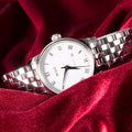 Mido Baroncelli III Automatic White Dial Silver Steel Strap Watch For Women - M7600.4.26.1