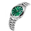 Citizen Tsuyosa Automatic Green Dial Silver Steel Strap Watch For Men - NJ0150-81X