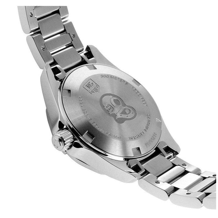 Tag Heuer Aquaracer Diamonds Mother of Pearl Dial Silver Steel Strap Watch for Women - WBD131B.BA0748