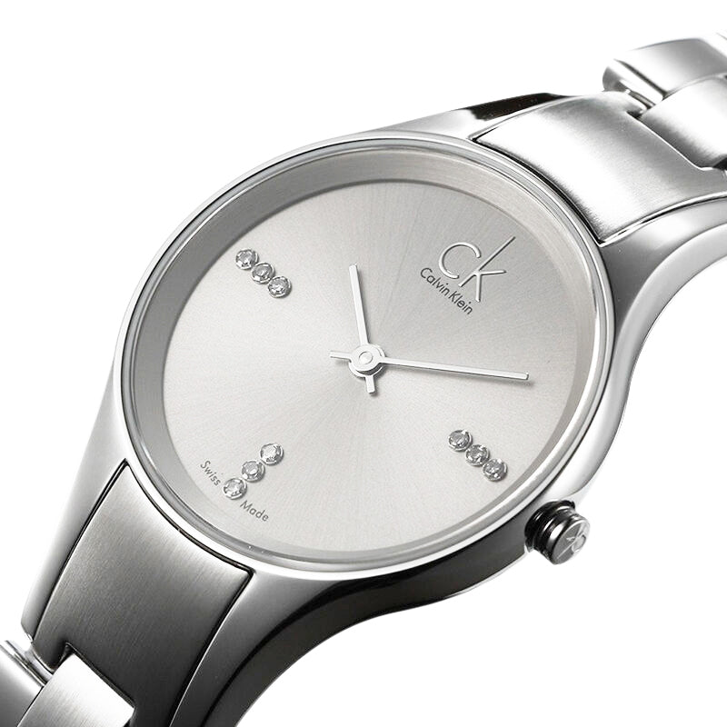 Calvin Klein Simplicity Silver Dial Silver Steel Strap Watch for Women - K4323120