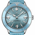 Breitling Superocean Heritage '57 Pastel Paradise Blue Dial Blue Leather Strap Watch for Women - A10340161C1X1